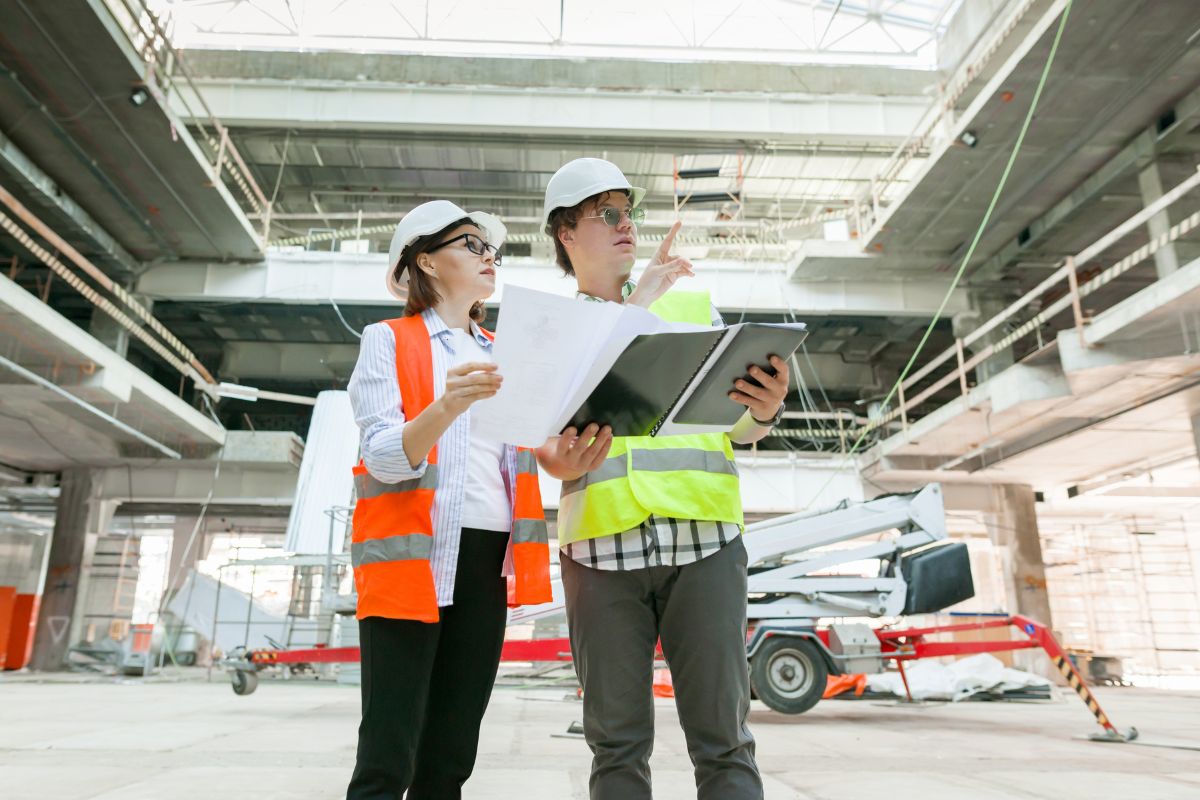 Trabajadores en construcción